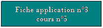 Zone de Texte: Fiche application n3 cours n5
